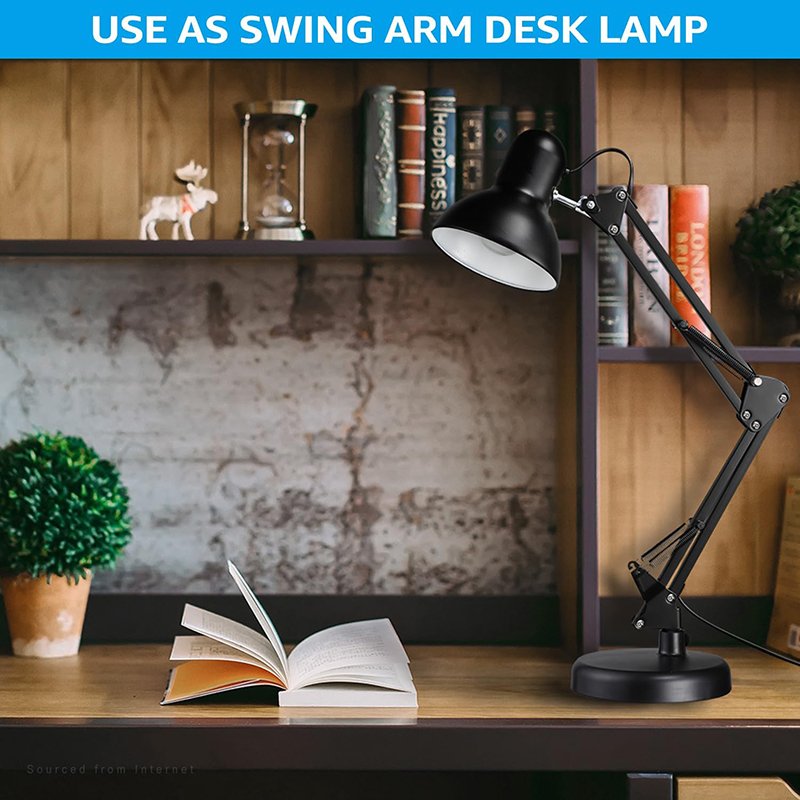 Factory Read Dormitory Work Bedroom Study Office Folding Swing Arm Metal Study Lamps Office LED Table lamp for Study Desk Lamp