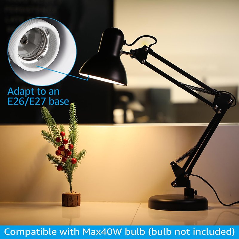 Factory Read Dormitory Work Bedroom Study Office Folding Swing Arm Metal Study Lamps Office LED Table lamp for Study Desk Lamp