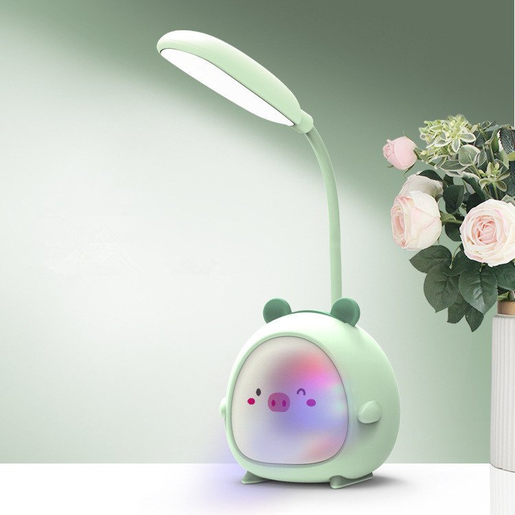 LED Eye Protective Colorful Night light LED Desk Lamp Foldable Light Cute Cartoon Desk Lamp USB Recharge Reading Light