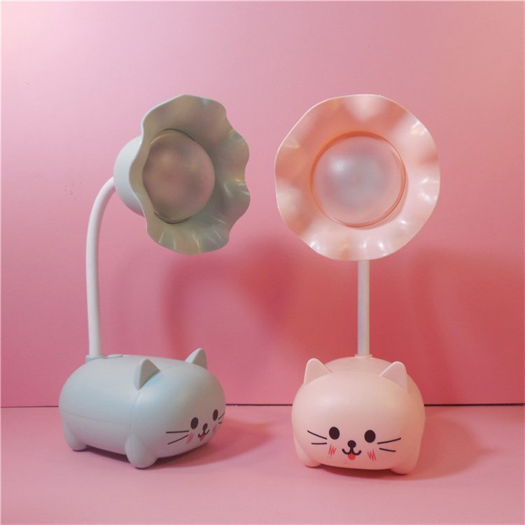 LED Eye Protective Colorful Night light LED Desk Lamp Foldable Light Cute Cartoon Desk Lamp USB Recharge Reading Light