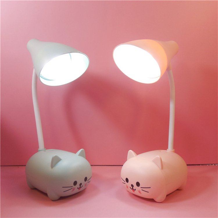 LED Eye Protective Colorful Night light LED Desk Lamp Foldable Light Cute Cartoon Desk Lamp USB Recharge Reading Light
