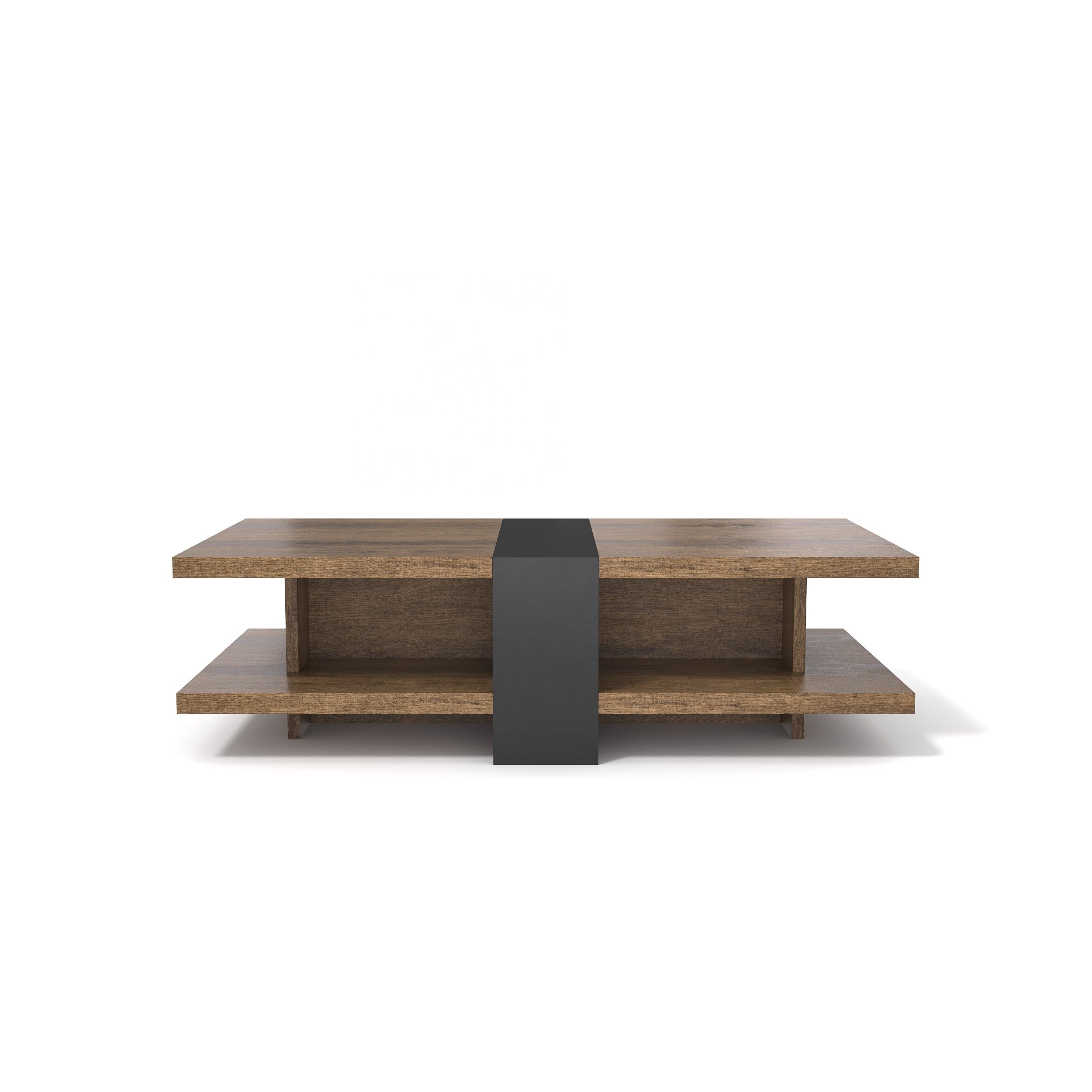 Home office furniture brown oak book storage leisure coffee table