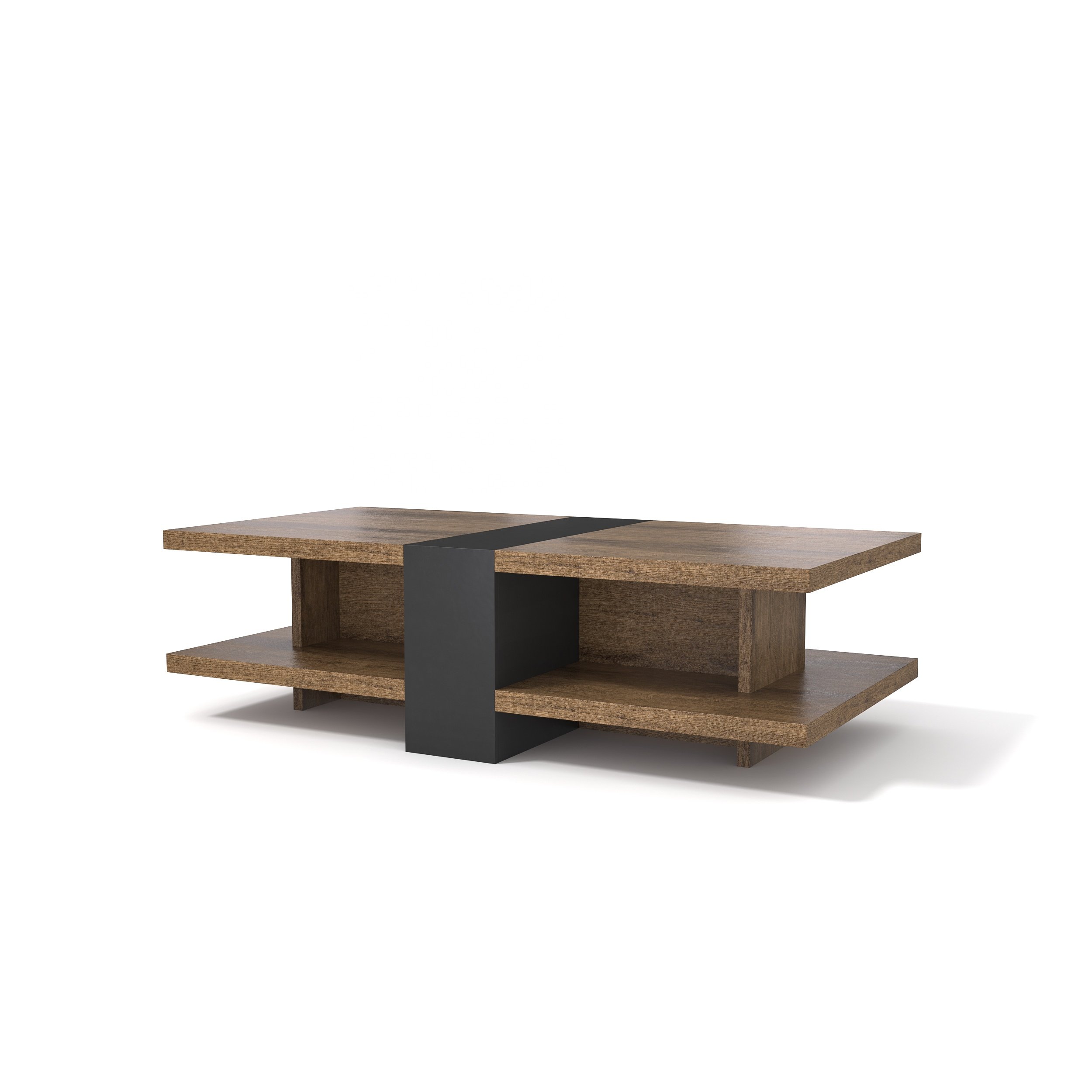 Home office furniture brown oak book storage leisure coffee table