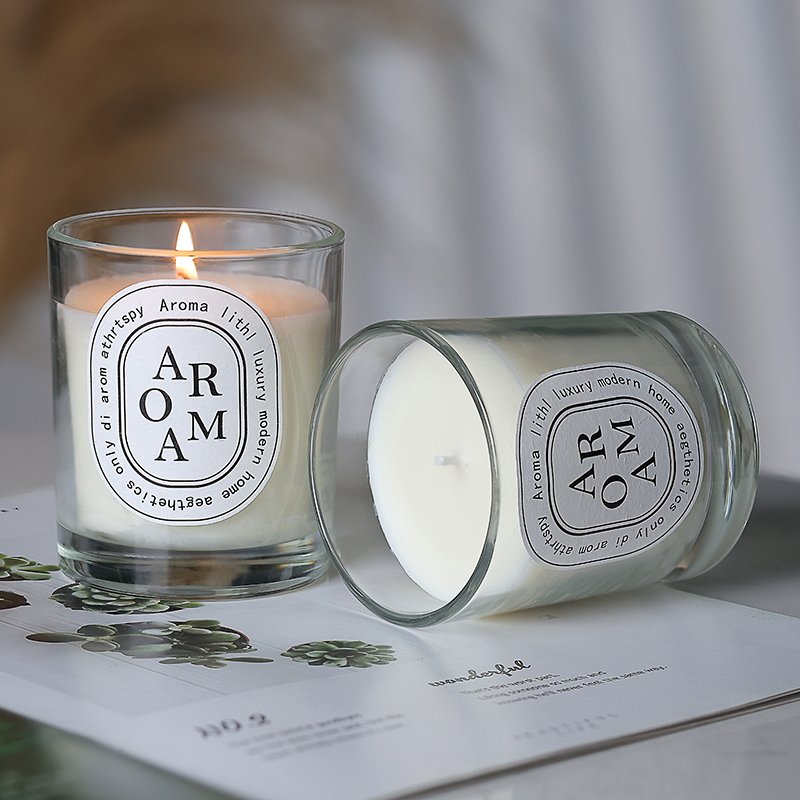 High Quality engagement birthday candle cup luxury Custom luxury empty Scented glass Candles jars Scented candles wholesale