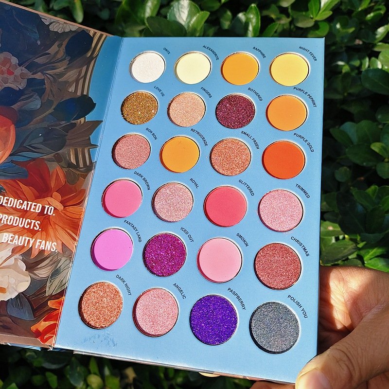 72 colors 3 layers high quality private label eyeshadow palette book small order customized