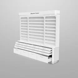 Salon counter top with led lights book color chart for retail store shop shelves cosmetic shelf display stand nail polish racks