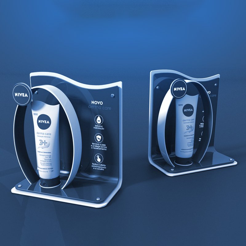 Cosmetics Display Rack with Modern Acrylic Stand for Counters