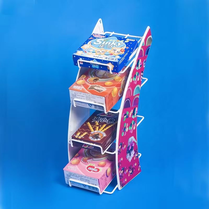 Customize PVC Plastic Cardboard Floor Liquor Bottle Medicine Food Display Shelf