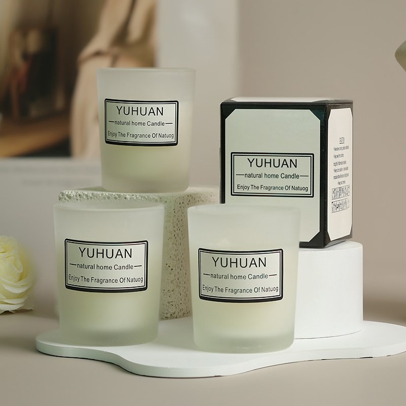 Customized White Natural Soy Wax Scented Candles Fashion Stick Pattern for Luxury Home Use Custom Private Label
