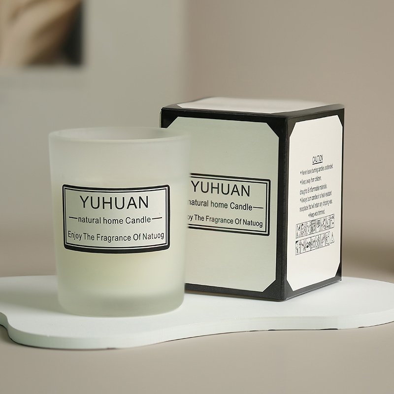 Customized White Natural Soy Wax Scented Candles Fashion Stick Pattern for Luxury Home Use Custom Private Label