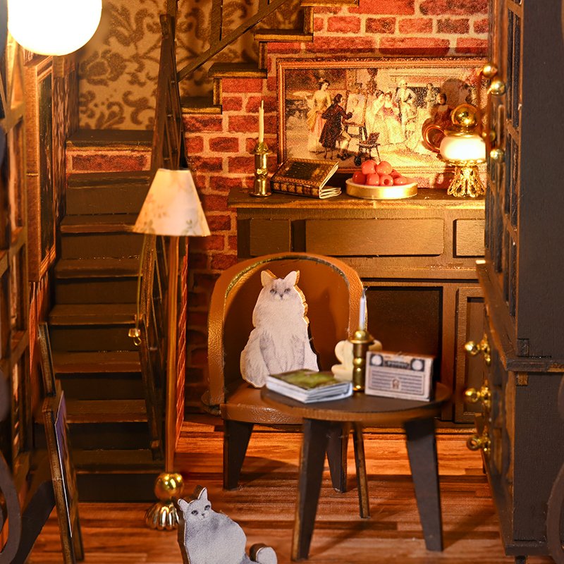 IIECREATE DIY Book Nook No.9 Secret castle 2 Miniature House Wooden Assemble Toys For Adult
