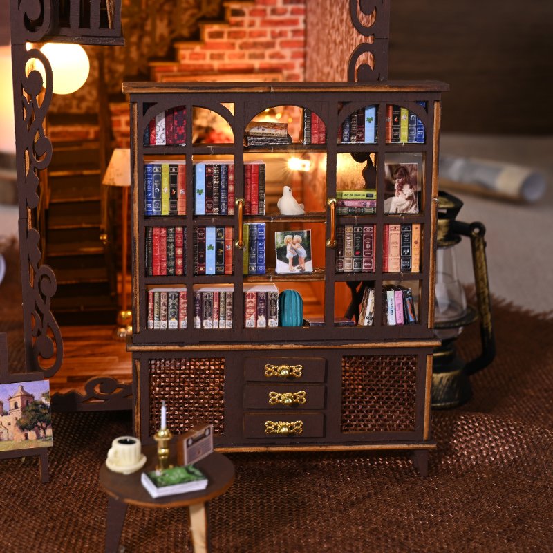 IIECREATE DIY Book Nook No.9 Secret castle 2 Miniature House Wooden Assemble Toys For Adult