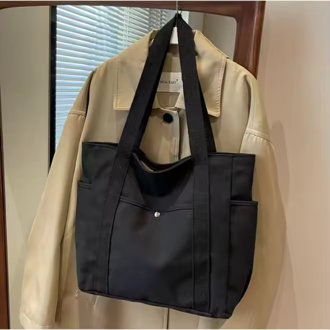 2024 Hot Sale Reusable Organic Canvas Tote Shopping Bag Cotton Tote Bags With Custom Printed Logo