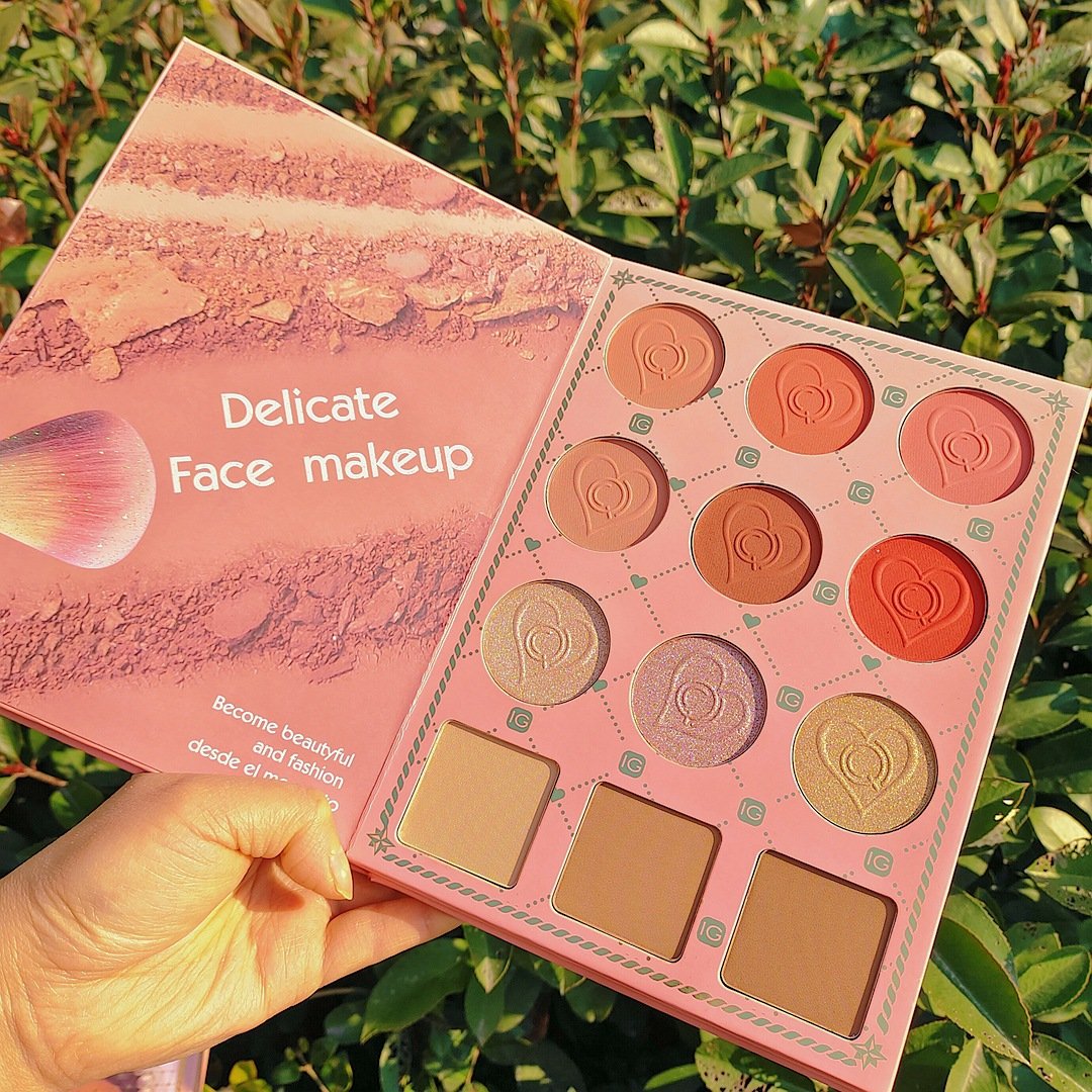 82 colors Book Highlight Powder Blusher Set Lasting Eye Shadow Book Plate Stage Makeup