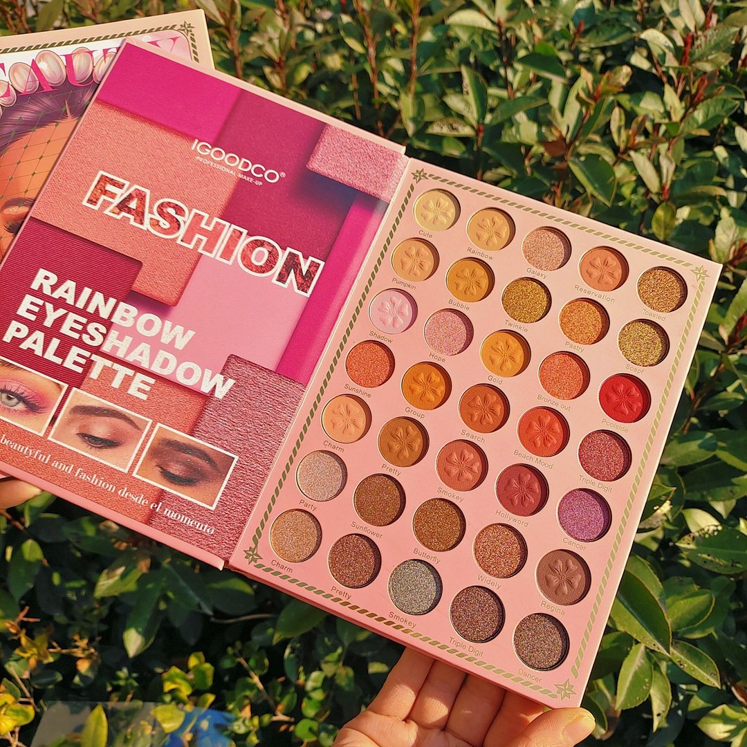 82 colors Book Highlight Powder Blusher Set Lasting Eye Shadow Book Plate Stage Makeup