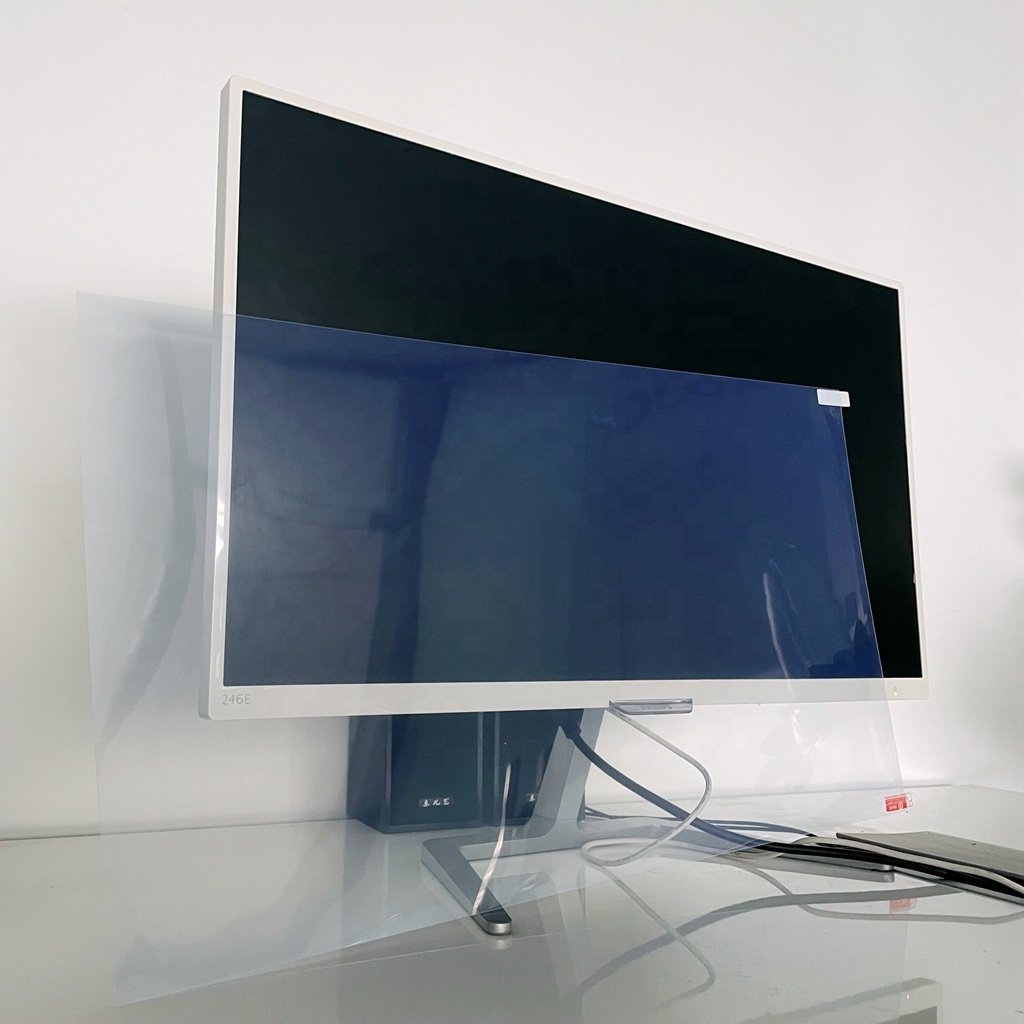 Matte Anti Glare anti blue light UV Ray cutting PET film tv desktop tablet computer monitor screen protector with package