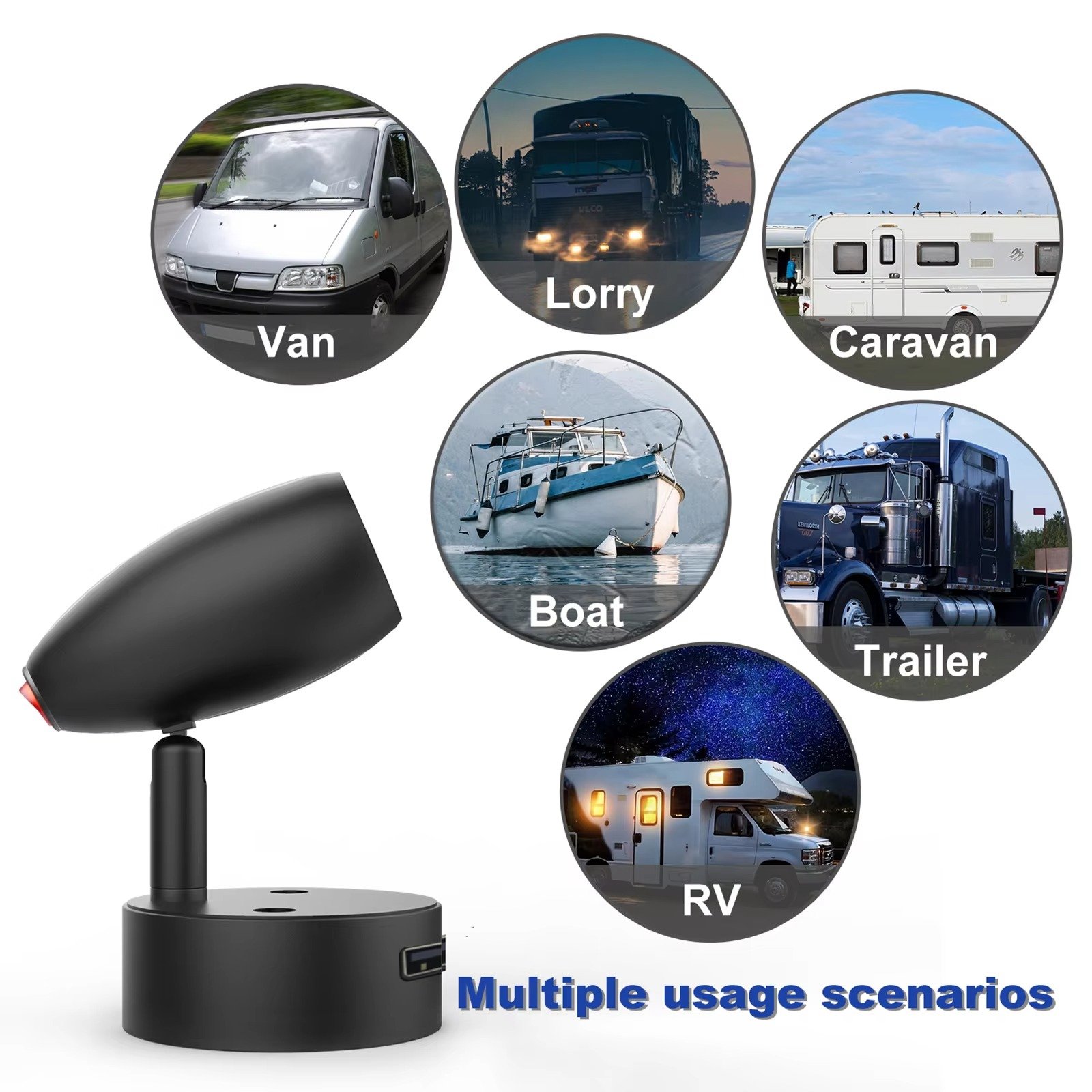 12-24V Caravan Camper Van RV Motorhome Trailer Lighting Dimmable Bedside Reading Lamp LED Car Light for Boat RV Trailer Home