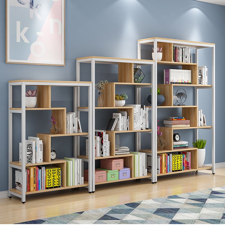 wholesale modern design home white metal decorative display book shelf