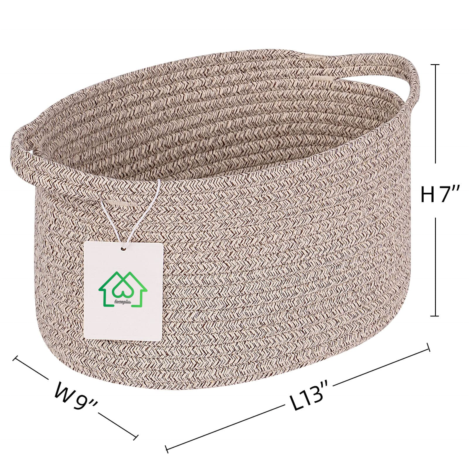 Home storage basket Cotton rope hand woven storage basket For Storage Sundries Books And key