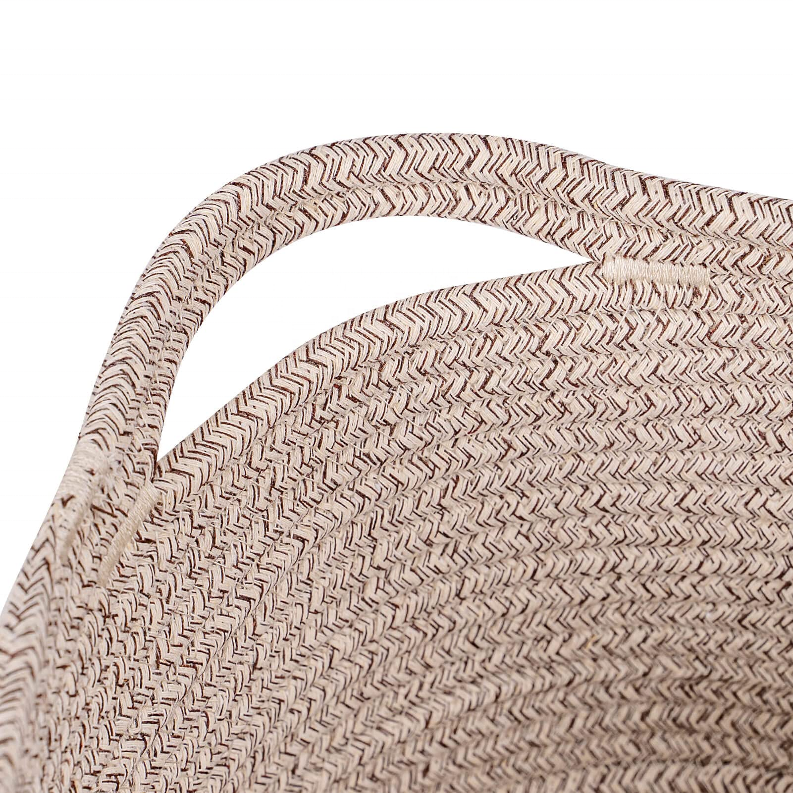 Home storage basket Cotton rope hand woven storage basket For Storage Sundries Books And key