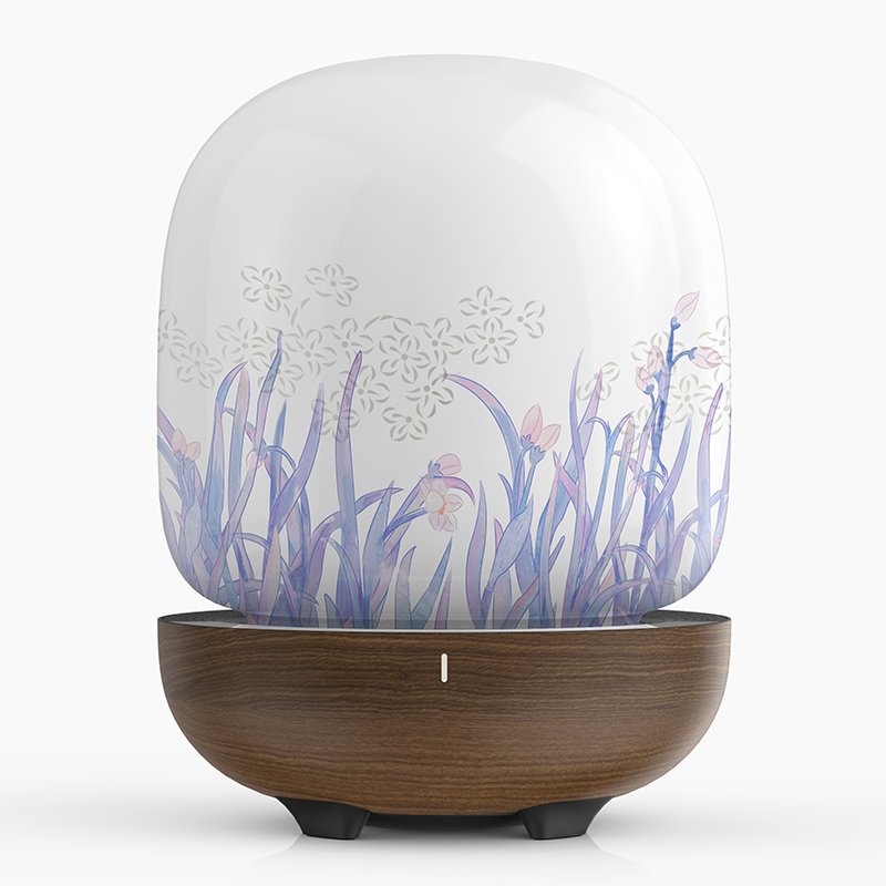 Ceramic Small Book Night Light Gentle LED Reading Lamp that Doesn't Hurt Eyes USB Battery Powered Desk Lamp
