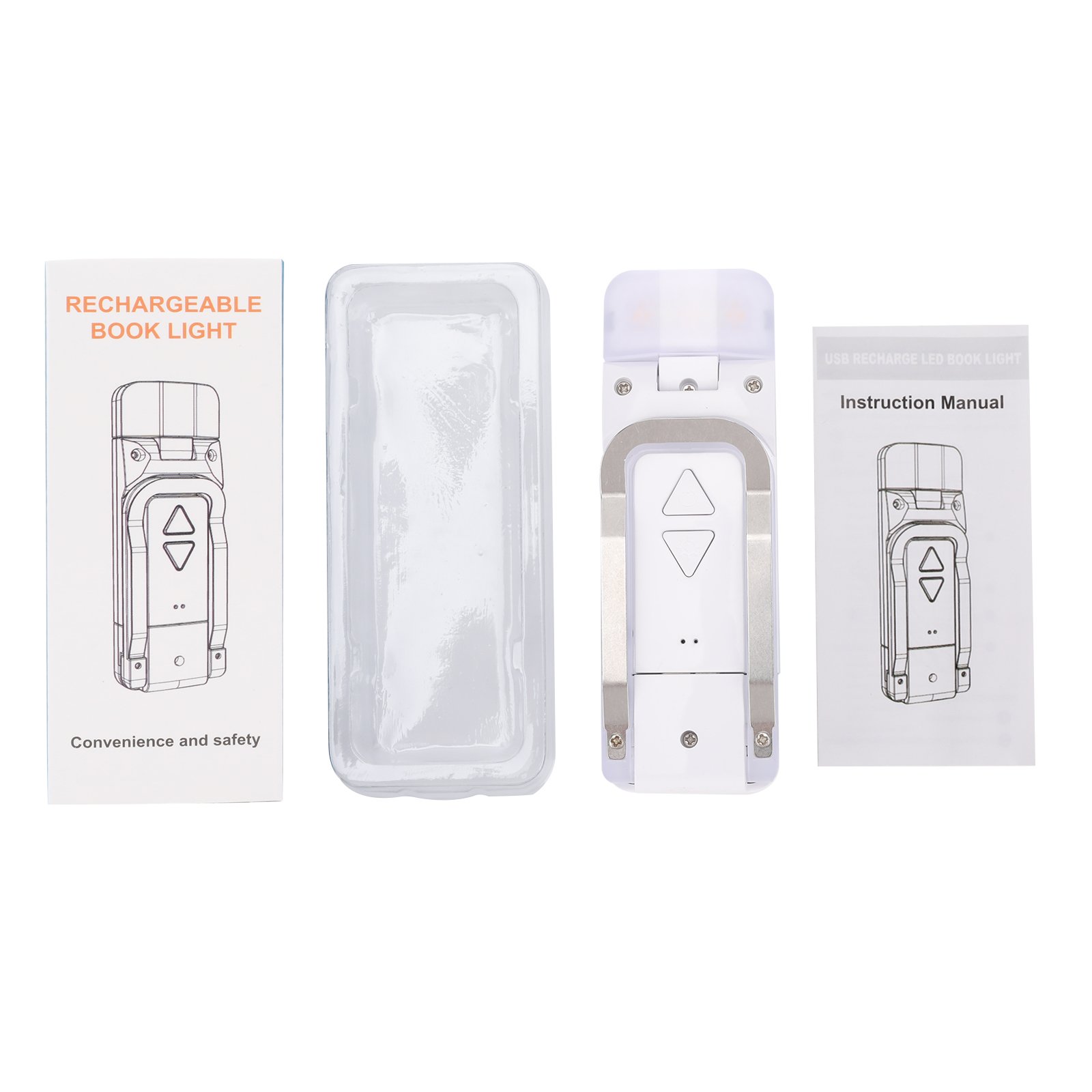 Newest Clip on Book Reading light USB Rechargeable Flexible Led Eye Protection Night Reading lamp Mini Portable book Light