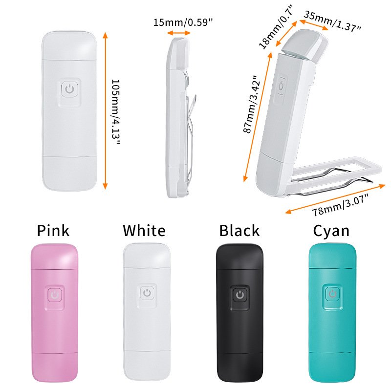 Timjay LED USB Rechargeable Book Light Reading Light Eye Protection Night Portable Clip Desk Light Bookmark Read Lamp