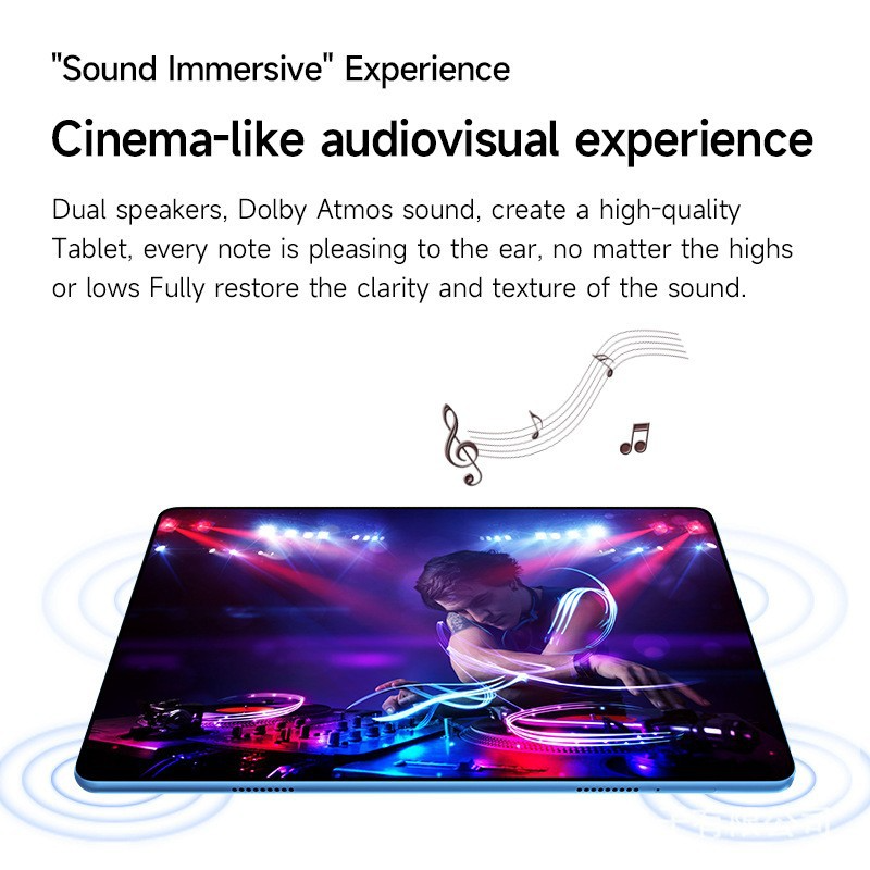 2024 high-end 10.1 inch 3G+32GB screen MTK X30 Dual core 8000mAh battery Front 1600W Rear 3200W 5G full Netcom WiFi tablet pc