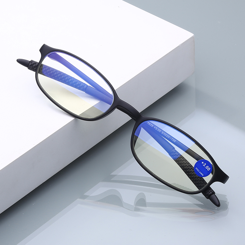 SB1929 1pc True TR Material Squared Frame Blue Light Blocking Presbyopia Unisex 1.0 1.5 2.0 2.5 3.0 3.5 4.0 Reading Glasses