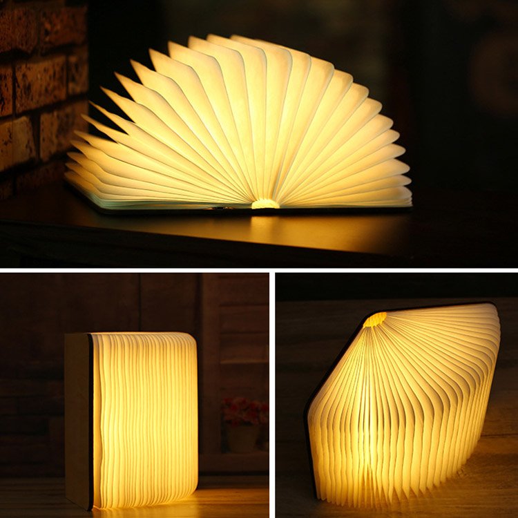 Promotion book lamp foldable usb portable magnetic usb port book light led