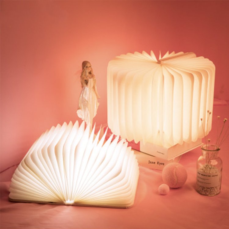 Promotion book lamp foldable usb portable magnetic usb port book light led