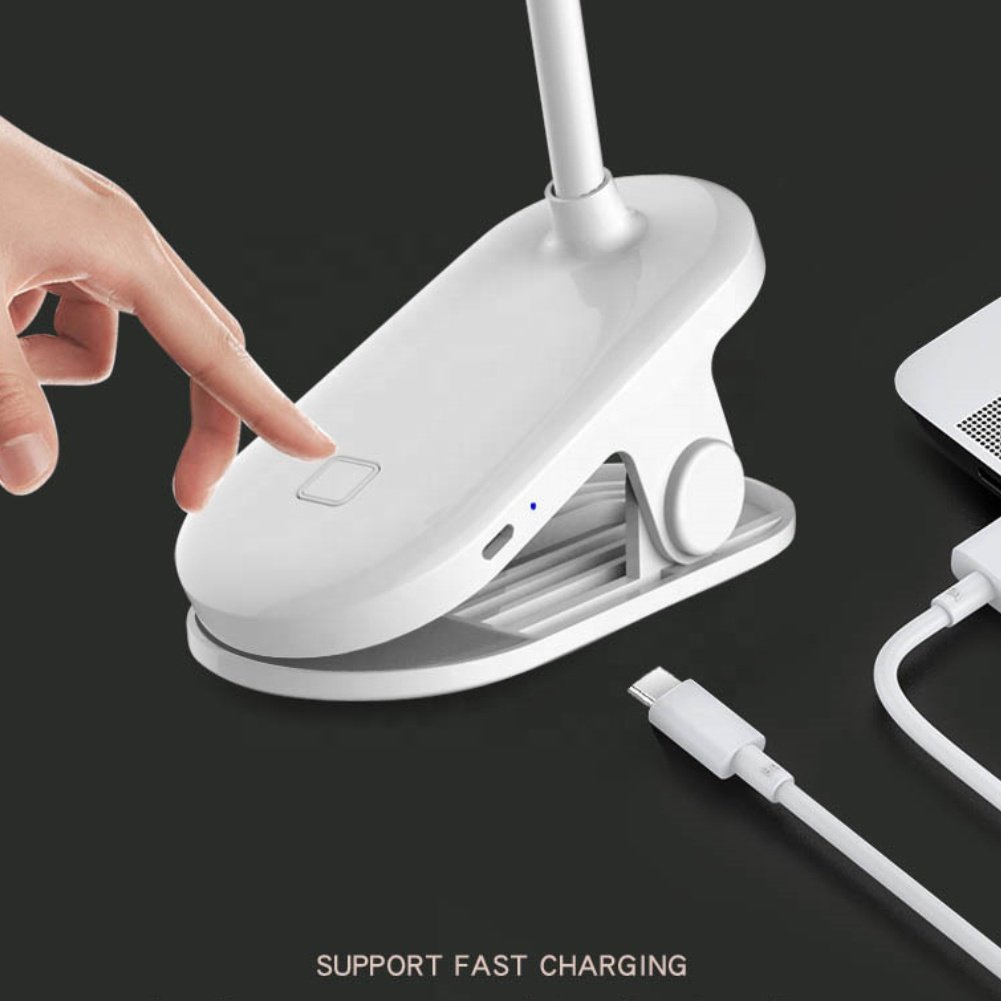 LED Desk Table Lamp Two Head Adjustable Clip 3 Modes Lighting Eye-protected Office LED Reading Lamp For Student LED Desk Lamp