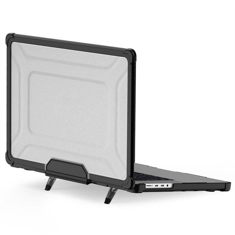Heavy Duty Sturdy Dual Fold Stand Protective Flip Laptop Case for Mac Book Mac Book Pro 16 2021 2023 Released M1 Pro M1 Max