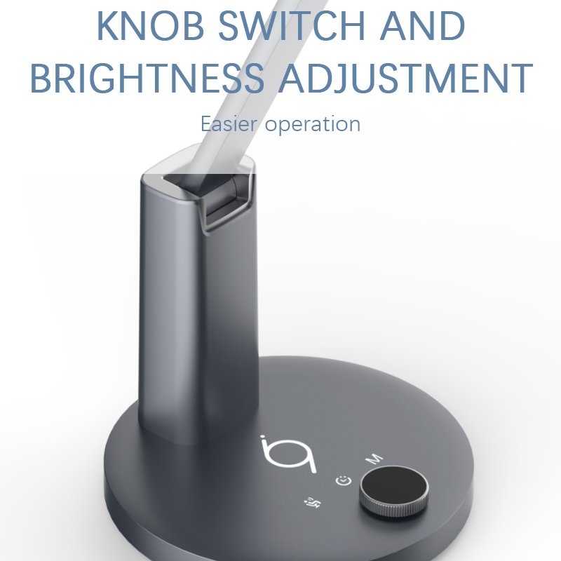 Office Desk Lamp Book Reading Touch Switch LED Desk Lamp With Round LED Head Stepless Dimming One-Key Pomodoro Technique Mode