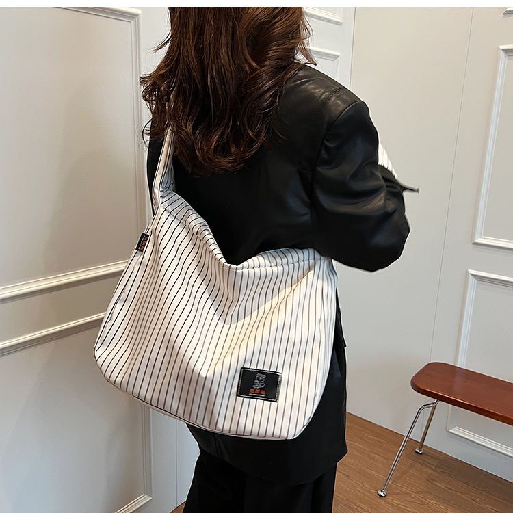 New fashion design wholesale large shopping shoulder bags Custom Logo Eco-friendly Light Lady Casual bucket bag