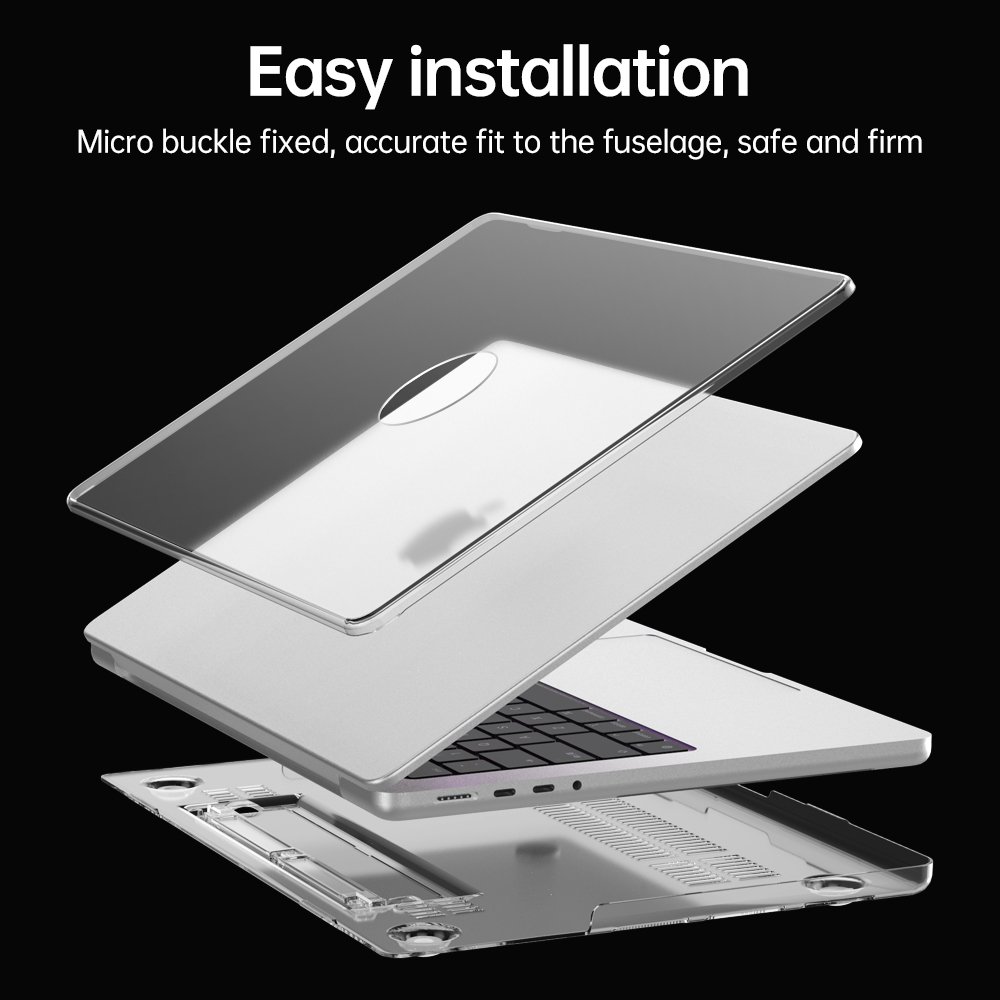 Wholesale High Quality Clear Full Coverage 2 in 1 Case for MacBook PC Hard Shockproof Laptop Cover for MacBook Air Pro 13