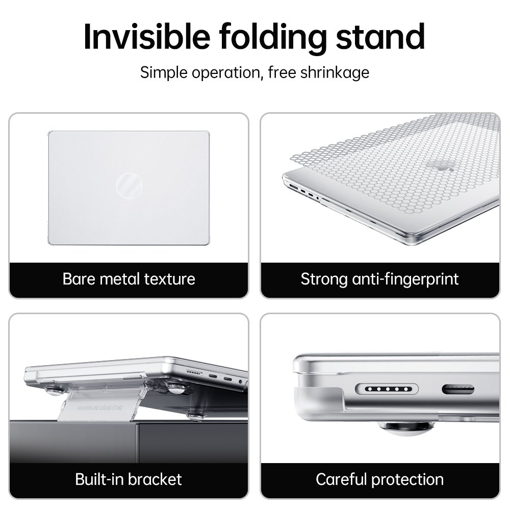 Wholesale High Quality Clear Full Coverage 2 in 1 Case for MacBook PC Hard Shockproof Laptop Cover for MacBook Air Pro 13
