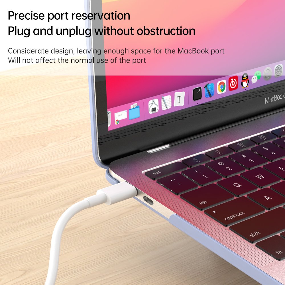 Wholesale High Quality Clear Full Coverage 2 in 1 Case for MacBook PC Hard Shockproof Laptop Cover for MacBook Air Pro 13