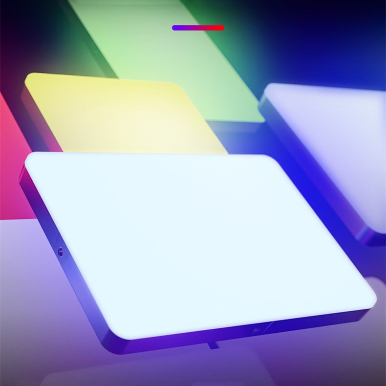 Soft Panel Video RGB LED Panel Video Light Photography Lighting Video Lighting Kit for YouTube Studio Gaming Streaming Selfie