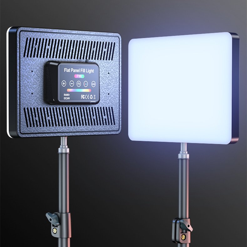 Soft Panel Video RGB LED Panel Video Light Photography Lighting Video Lighting Kit for YouTube Studio Gaming Streaming Selfie