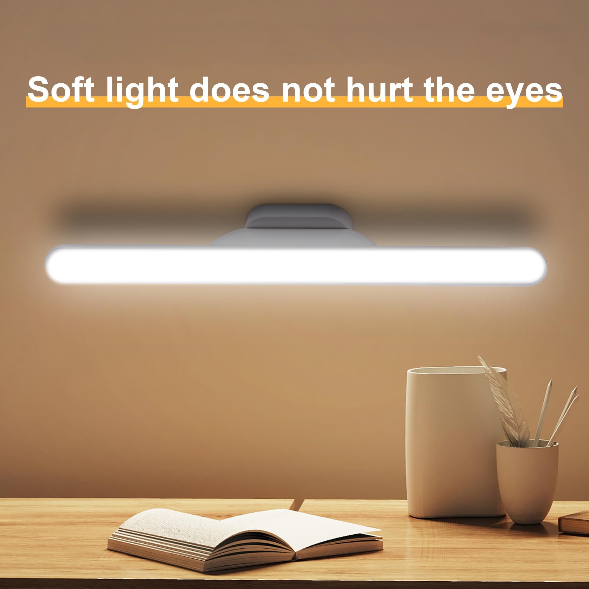 Tsinye Magnetic LED Light Bar Rechargeable Reading Light Rechargeable Wall Mounted Reading Lights Stick On Bunk Bed Lamp