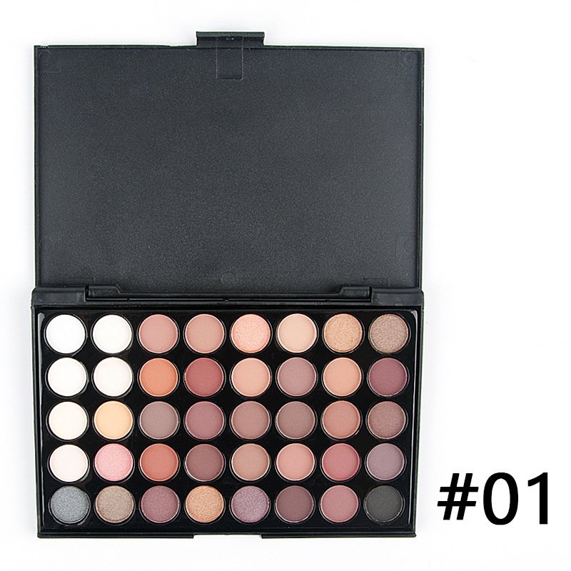 Newest 40 Colors Makeup Eyeshadow Palette book Custom Logo Glitter Matte Eye Shadow Palette