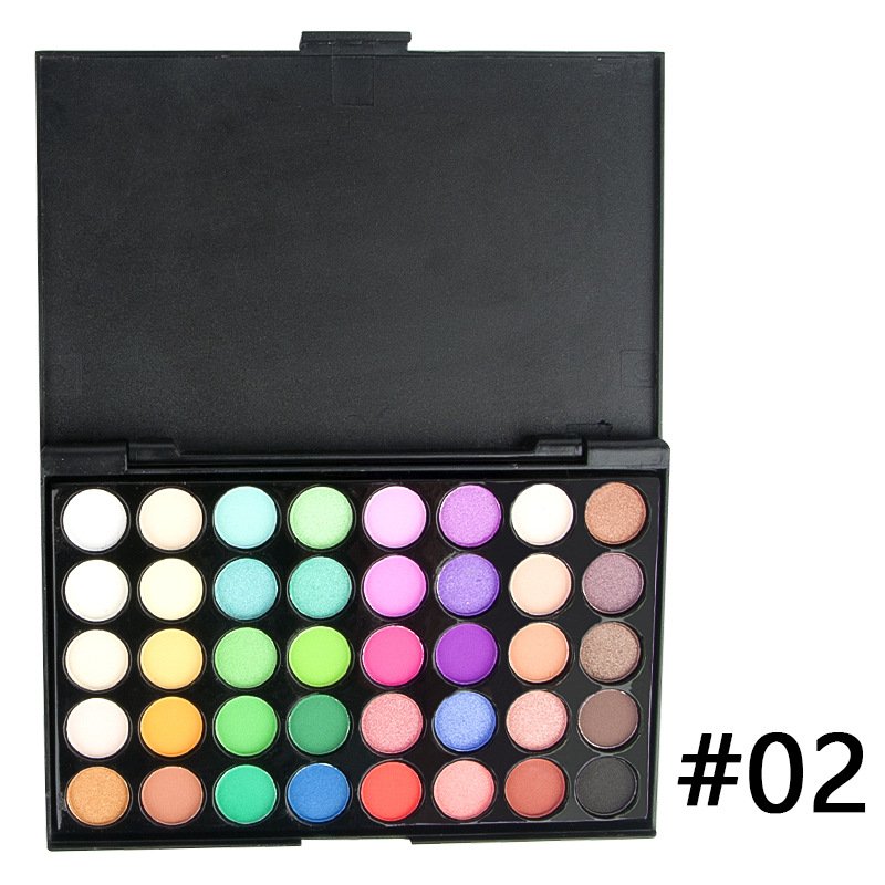Newest 40 Colors Makeup Eyeshadow Palette book Custom Logo Glitter Matte Eye Shadow Palette
