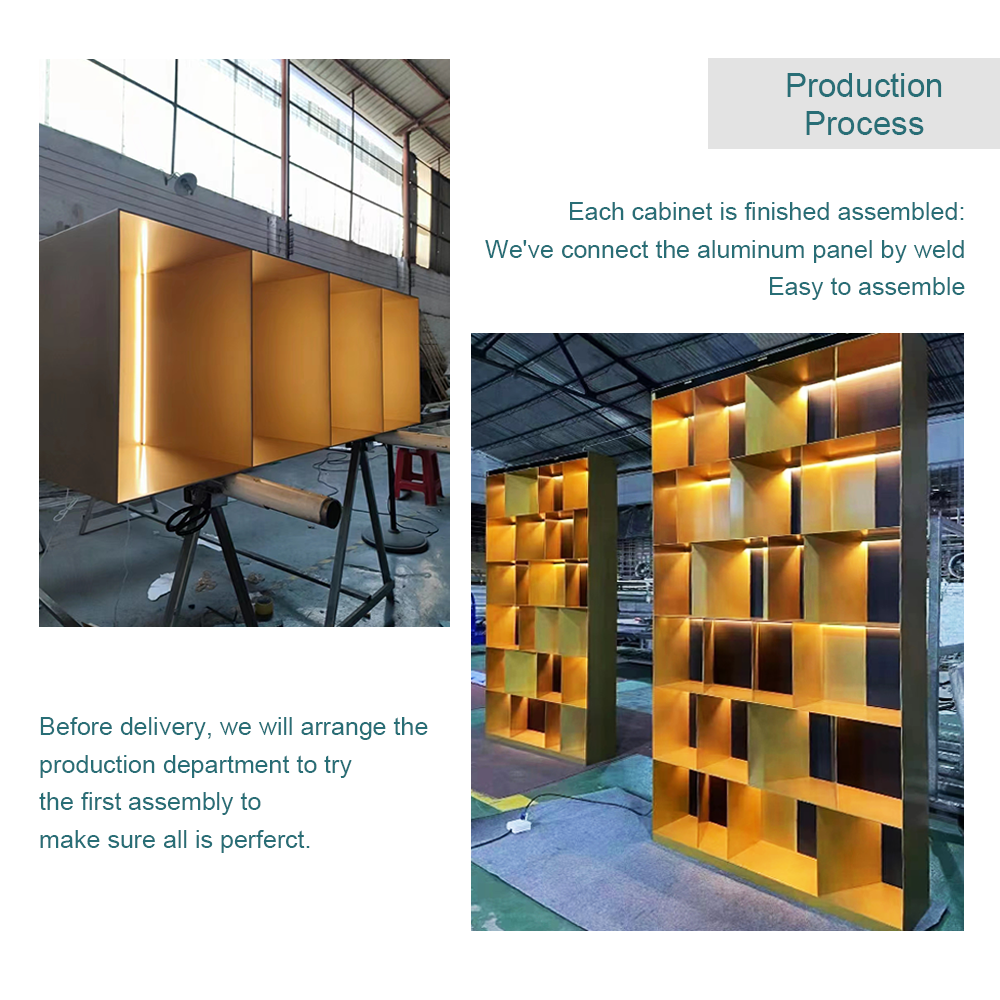 Matai Design Light Luxury Modern Style Bookcase Wood Book Shelves Vintage And Metal Bookshelf Simple Aluminum Alloy Frame
