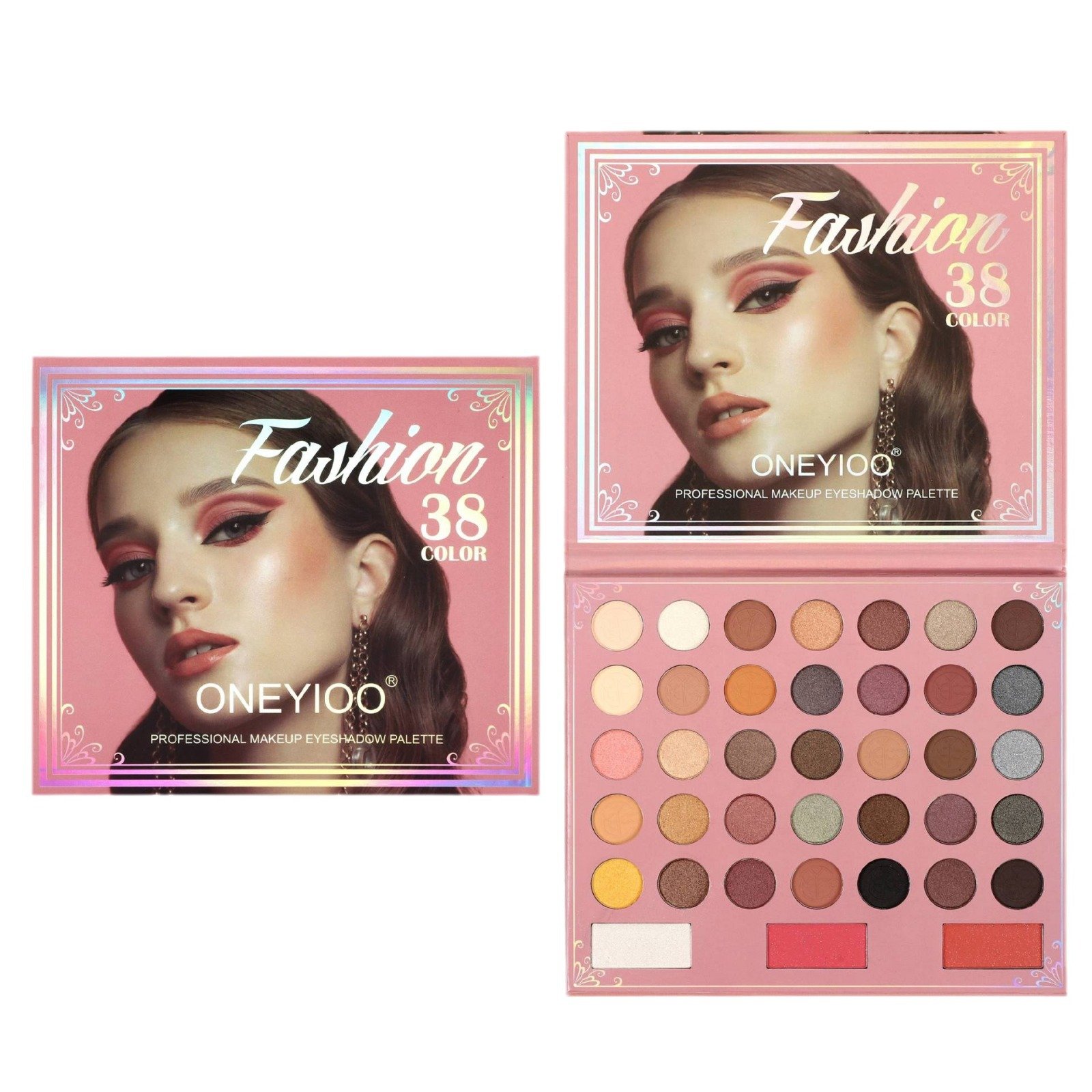 New style 38-Color New style ONEYIOO Eye Shadow Book stage performance Pressed Glitter Eyeshadow Factory Direct Waterproof