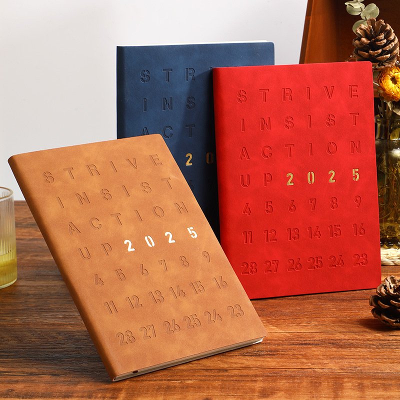 2025 English Calendar Customized Diary Journal Stationery Weekly Planner Weekly Agendas