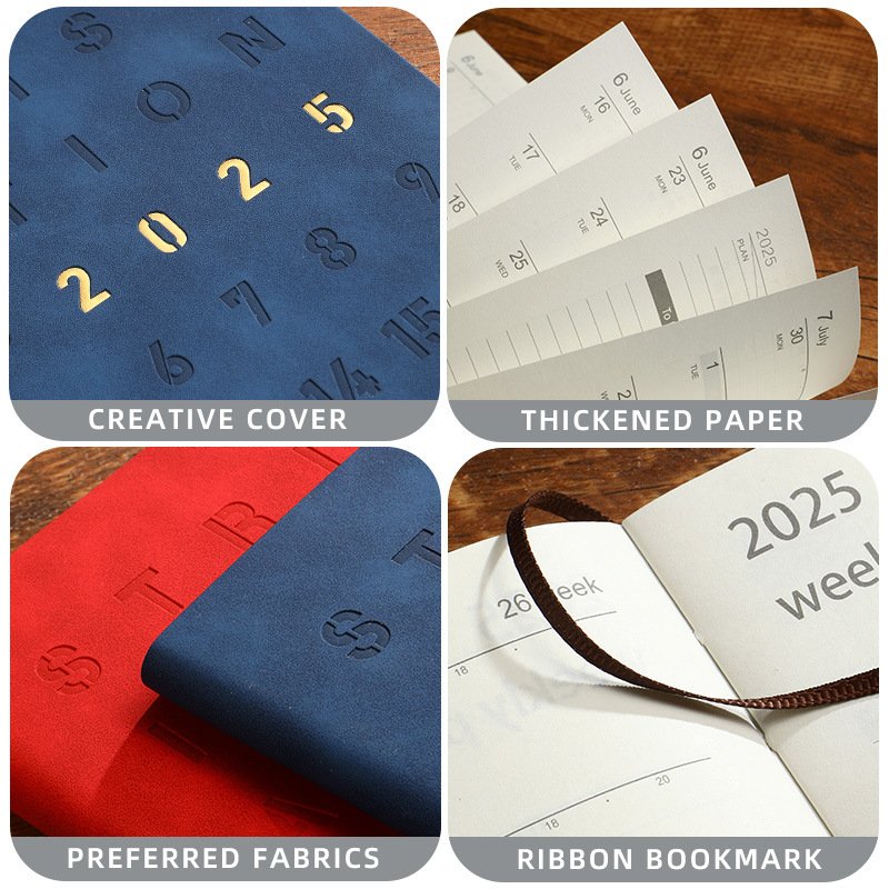2025 English Calendar Customized Diary Journal Stationery Weekly Planner Weekly Agendas