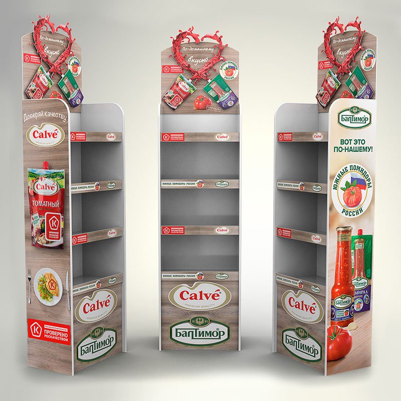 Customized PVC Foam Board Display Stand Commercial Beverage Snacks Promotion Display Stand for Supermarket