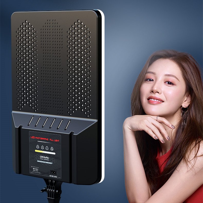 24inch Big Size Soft Panel Video Light Studio Photography Lighting Kit Led Fill Light 120W LED Panel Lamp for Video Livestream