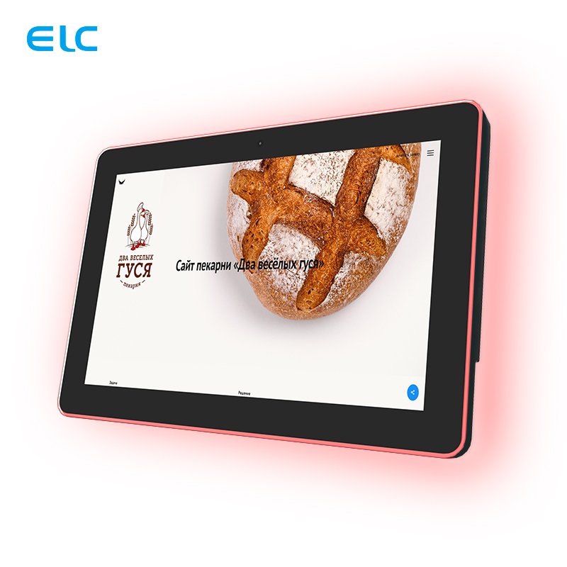 WA1056T 10.1 inch Wall mounted touch screen LED Light Bar android 11 OS all in one poe tablet pc for meeting room